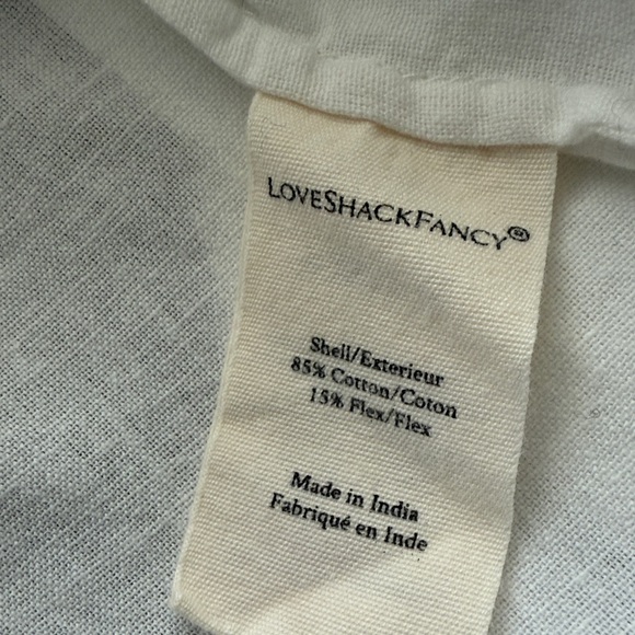 LoveShackFancy White Embroidered Blouse Size S - Picture 15 of 15